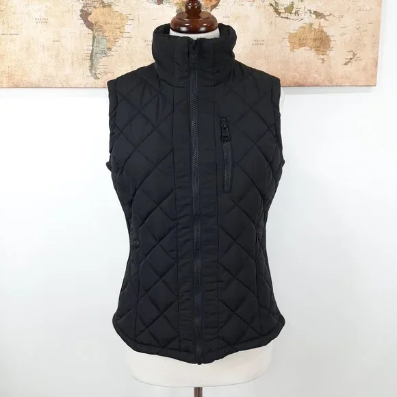 Black quilted winter vest - Andrew Marc brand - Picture 2 of 11